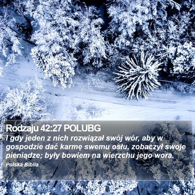 Rodzaju 42:27 POLUBG Bible Verse Image