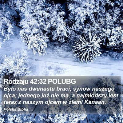Rodzaju 42:32 POLUBG Bible Verse Image