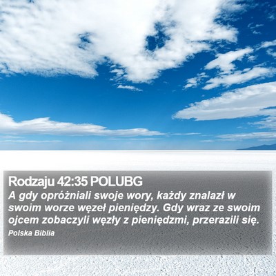 Rodzaju 42:35 POLUBG Bible Verse Image