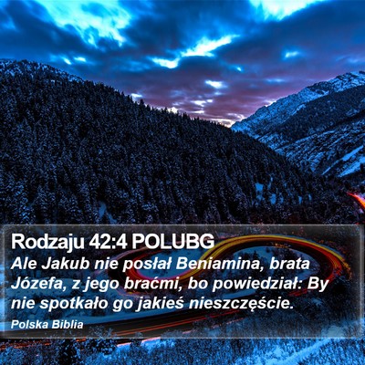Rodzaju 42:4 POLUBG Bible Verse Image