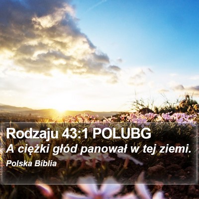 Rodzaju 43:1 POLUBG Bible Verse Image