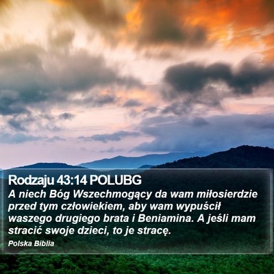 Rodzaju 43:14 POLUBG Bible Verse Image