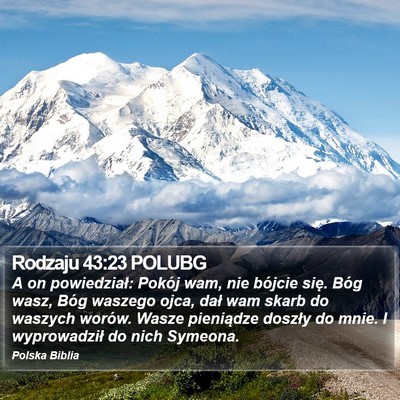 Rodzaju 43:23 POLUBG Bible Verse Image