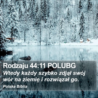 Rodzaju 44:11 POLUBG Bible Verse Image
