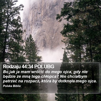 Rodzaju 44:34 POLUBG Bible Verse Image