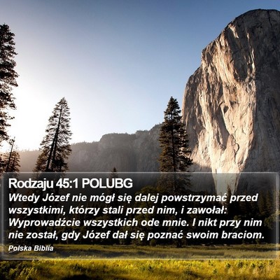 Rodzaju 45:1 POLUBG Bible Verse Image