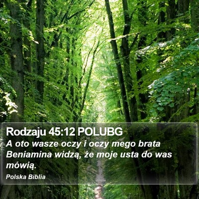 Rodzaju 45:12 POLUBG Bible Verse Image