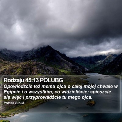 Rodzaju 45:13 POLUBG Bible Verse Image