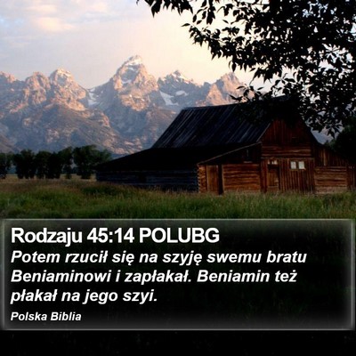 Rodzaju 45:14 POLUBG Bible Verse Image