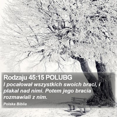 Rodzaju 45:15 POLUBG Bible Verse Image