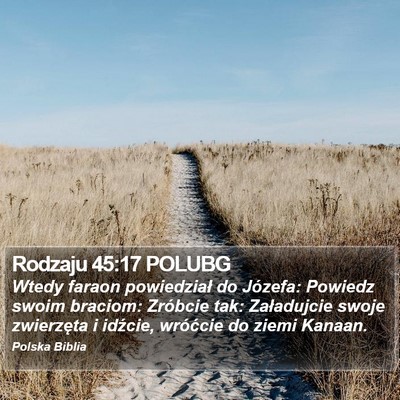 Rodzaju 45:17 POLUBG Bible Verse Image