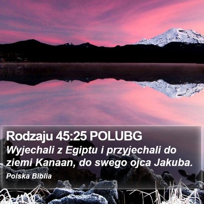 Rodzaju 45:25 POLUBG Bible Verse Image