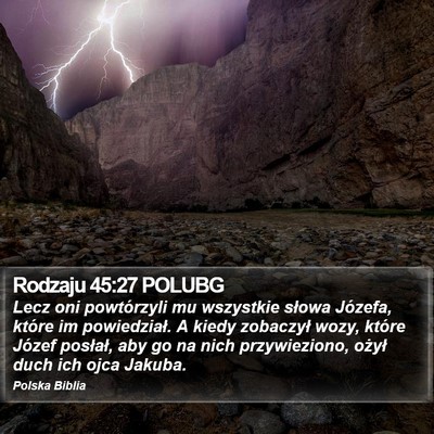 Rodzaju 45:27 POLUBG Bible Verse Image