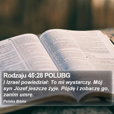Rodzaju 45:28 POLUBG Bible Verse Image