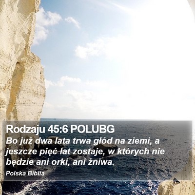 Rodzaju 45:6 POLUBG Bible Verse Image