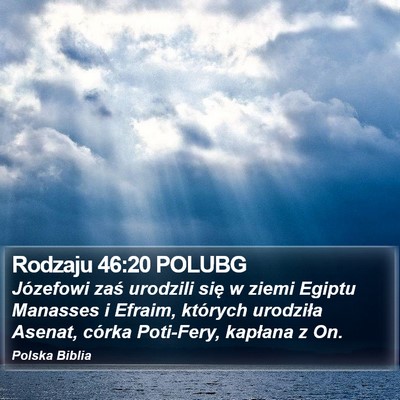 Rodzaju 46:20 POLUBG Bible Verse Image