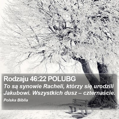 Rodzaju 46:22 POLUBG Bible Verse Image
