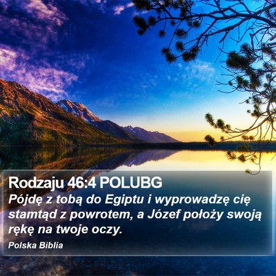 Rodzaju 46:4 POLUBG Bible Verse Image