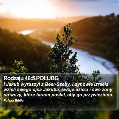Rodzaju 46:5 POLUBG Bible Verse Image