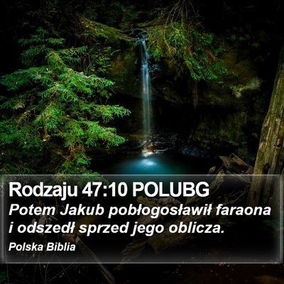Rodzaju 47:10 POLUBG Bible Verse Image