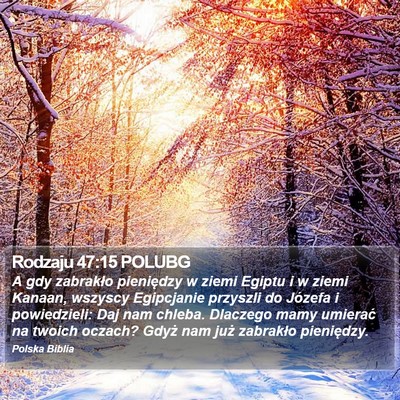 Rodzaju 47:15 POLUBG Bible Verse Image