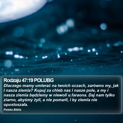 Rodzaju 47:19 POLUBG Bible Verse Image