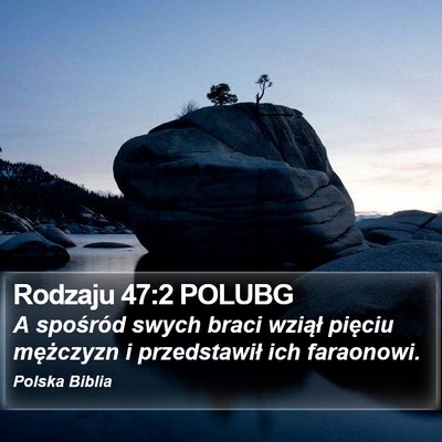 Rodzaju 47:2 POLUBG Bible Verse Image