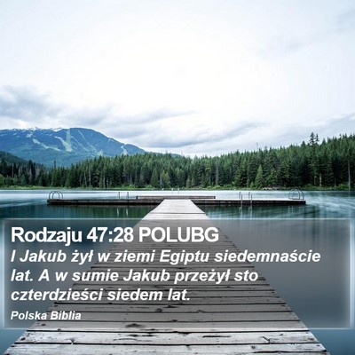 Rodzaju 47:28 POLUBG Bible Verse Image