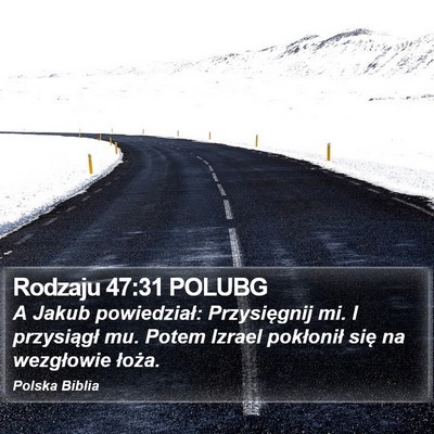 Rodzaju 47:31 POLUBG Bible Verse Image