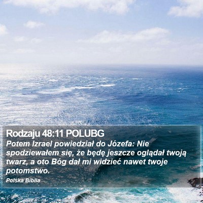 Rodzaju 48:11 POLUBG Bible Verse Image