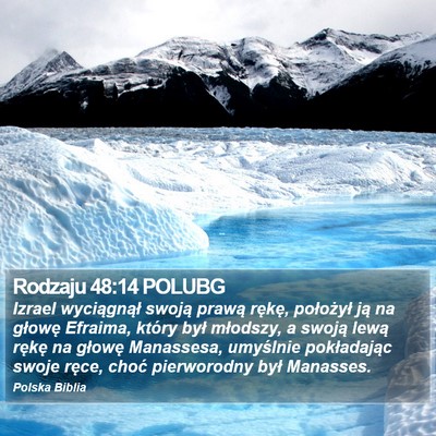 Rodzaju 48:14 POLUBG Bible Verse Image