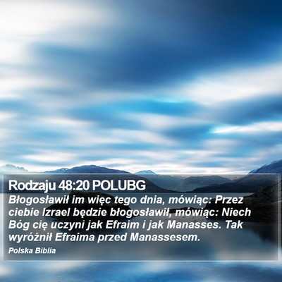 Rodzaju 48:20 POLUBG Bible Verse Image