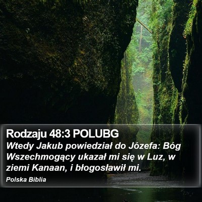 Rodzaju 48:3 POLUBG Bible Verse Image