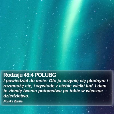 Rodzaju 48:4 POLUBG Bible Verse Image