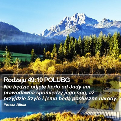 Rodzaju 49:10 POLUBG Bible Verse Image