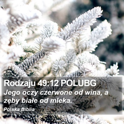 Rodzaju 49:12 POLUBG Bible Verse Image