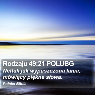 Rodzaju 49:21 POLUBG Bible Verse Image