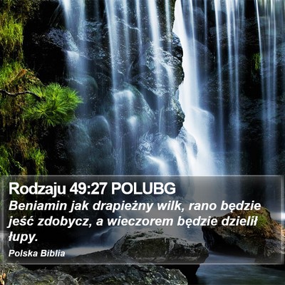 Rodzaju 49:27 POLUBG Bible Verse Image