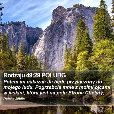 Rodzaju 49:29 POLUBG Bible Verse Image