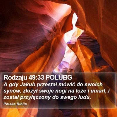 Rodzaju 49:33 POLUBG Bible Verse Image