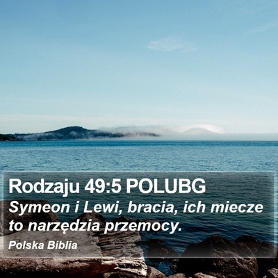 Rodzaju 49:5 POLUBG Bible Verse Image