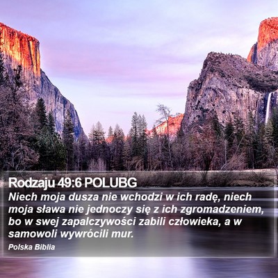 Rodzaju 49:6 POLUBG Bible Verse Image