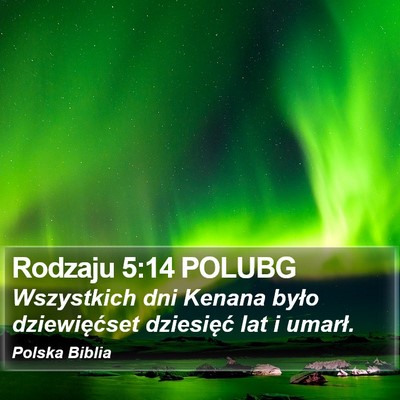 Rodzaju 5:14 POLUBG Bible Verse Image