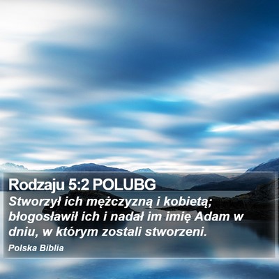 Rodzaju 5:2 POLUBG Bible Verse Image