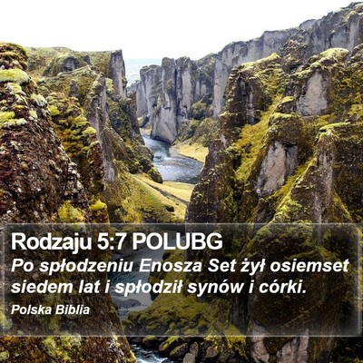 Rodzaju 5:7 POLUBG Bible Verse Image