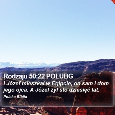 Rodzaju 50:22 POLUBG Bible Verse Image