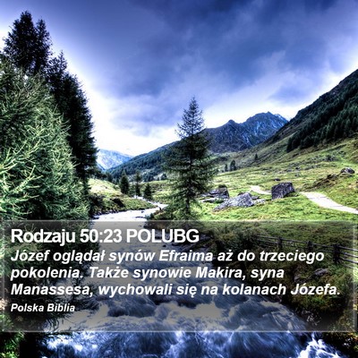 Rodzaju 50:23 POLUBG Bible Verse Image