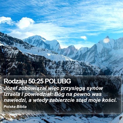 Rodzaju 50:25 POLUBG Bible Verse Image