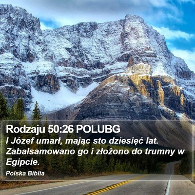 Rodzaju 50:26 POLUBG Bible Verse Image