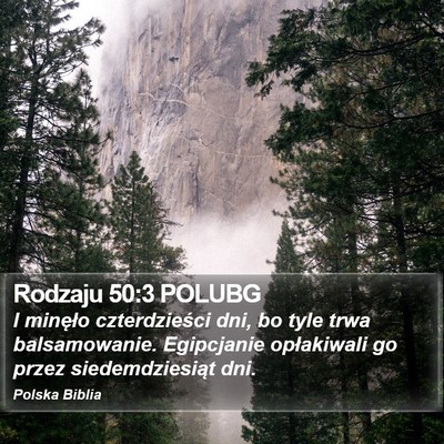 Rodzaju 50:3 POLUBG Bible Verse Image